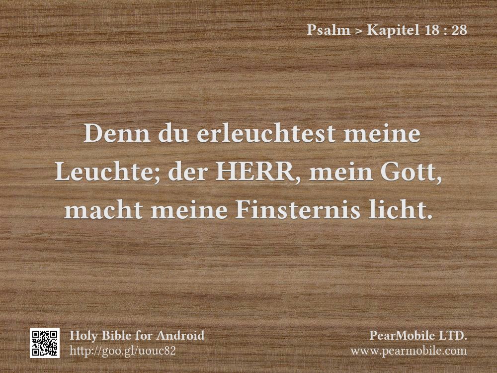 Psalm, Kapitel 18:28
